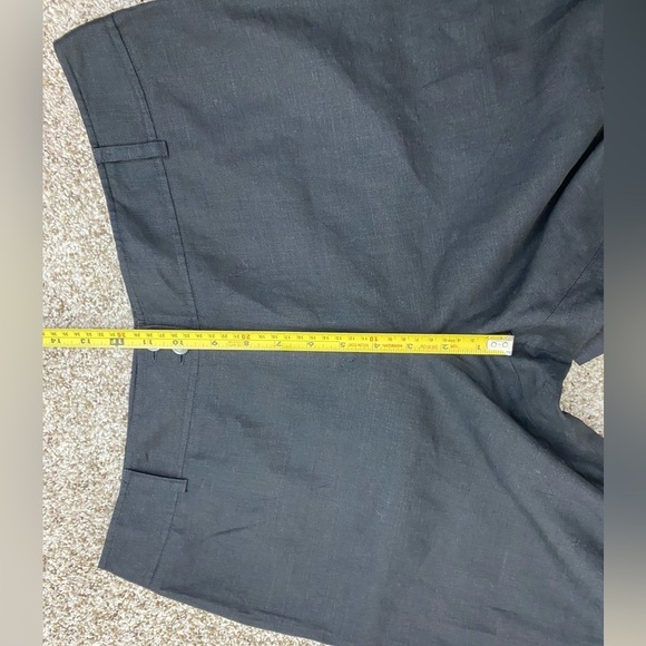 Linen Stretch Anne Klein Wide Leg Summer Beach Vacation Pants size 14 Petite - Picture 6 of 10